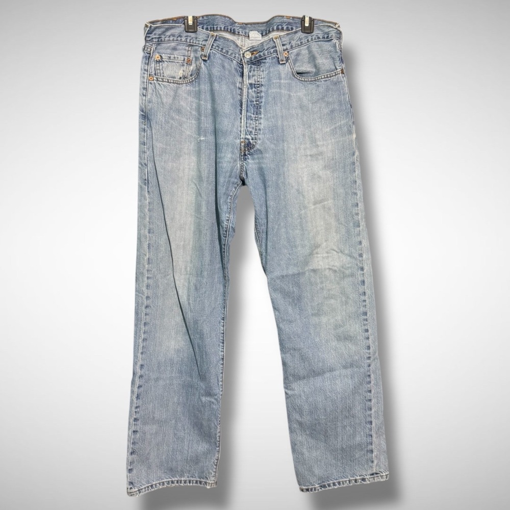 Vintage Levis Jeans Men's 38 X 31 Solid Blue Denim Black Wing Y2K